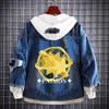 Spel genshin inverkan kostym jeans jacka venti keqing qiqi cosplay hoodie denim mode jackor hooded outwear coat vuxen y0903