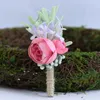 Decorative Flowers & Wreaths Corsage Bride And Groom Wedding Floral Meeting Banquet Hand Flower Party Accessories Simulation Wrist