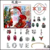 Charms Sieraden Bevindingen Componenten Kerstkalender Thema DIY bedelarmband ketting maken kit voor meisjes presenteren druppel levering 2021 l