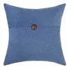 Capa de almofada de caixa de travesseiro de botões simples para cintura doméstica chenille scandinavian estilo sofá travesseiros capas fronhas 5 cores suaves e confortáveis ​​Gyl122