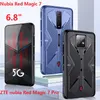 Matt hudfall för ZTE Nubia Red Magic 6 6s 6R 5S 7 Pro Case Tempered Glass Film Soft Gel Silicon Protection Cover