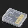 Skyddskort Container Minneskort Boxar CF-kort Verktyg Plast Transparent förvaring Box Mini CF-kort Lätt att bära BoxesZC525