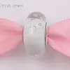 Braccialetti con ciondoli fai-da-te gioielli pandora murano distanziatore per braccialetti BIANCO FIZZLE Perline di cristallo per donne uomini regali di compleanno festa di nozze 791617CZ