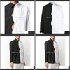 Доставка капюшона одежды XS6XL 2021 мужская одежда для волос стилистский шоу-дизайн вдавливание черно-белая сшитая рубашка плюс размер костюмов