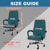 Soft Velvet Office Armchair Cover Stretch Comfortable Computer Chair Thickened Rotating Case Funda Silla Escritorio 211207