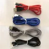 Gevlochten USB Kabels Type C V8 Micro 1M/3ft 2M/6ft 3M/10ft data 2A Fast Charger Kabel Koord Weave Touw kleurrijke Lijn Voor alle telefoon