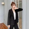 Autumn Korean Elegant Women Blazer Suit Pant Sets Double-breasted + Ankle-length Pants Suits Workwear Ladies 210518