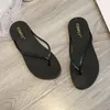 Mulheres Sandálias Liso Chinelos Sandália All-Match Girl Shoes Marca Geléia Orelha Não-deslizamento Slides Lady Flip Flops Tamanho 35-40 No04