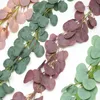 Newnewartificial Eucalyptus Garland 170cm 144 잎 긴 포도 나무 웨딩 페스티벌 파티 매달려 등나무 홈 스토어 장식 EWE7387