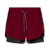 Running Shorts Brand Men's Summer Jogging Training Sport Men Quick Dry Gym Double Deck Fitness Workout Clothes