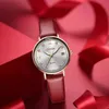 女性のトップのシンプルな革の時計女性トップブランドの高級女性腕時計女性ファッションクォーツ腕時計ギフトRelogio Feminino 210517