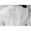 - autumn arrival women's long sleeved lace blouse shirt sleeve tops 190H 30 210506