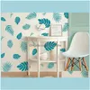 Stickers Décor & Gardenpalm Leaf Tropical Design Decals Home Decor For Kids Room Vinyl Wall Sticker Decoration Nursery Removable Diy Mural N