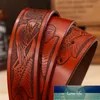 DINISITON Tête d'aigle homme Ceinture La première couche en cuir véritable hommes ceintures marque peau de vache mode Vintage mâle sangle Ceinture ZPB01 Prix usine conception experte qualité