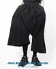 Men's Pants S-6XL!!2021 Casual Trousers Wide Leg Culottes Irregular Asymmetric Black Pleated Loose Flared Halon