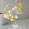 Lampka LED Lampa LED Rose Flower Tree USB Nocna lekka dekoracja domu Przyjęcia Święta Bożego Narodzenia świąteczna sypialnia 266R