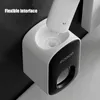 Spremiagrumi automatico in plastica Dispenser facile da parete Supporto per montaggio a parete per WC Set di accessori per il bagno di casa 210423