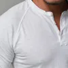 Casual Elastic Mens T-Shirt Moda V-Neck Z Długim Rękawem Mężczyźni T Shirt Dla Mężczyzna Bawełniane Koszulki Mężczyzna Odzież Tshirt Marka Tees 4XL