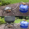 Outdoor Mini BBQ Fornuis Hoofd Draagbare Picknick Gas BBQ Fornuis Hoofd 3500W Camping Wandelen Barbecue Grill Kooktoestel 15 x 7.5cm 210724