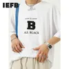 IEFB Abbigliamento da uomo Summer Handsome T-shirt da uomo manica corta Ins American Fashion Letter Print Casual Tee Tops 9Y7648 210524