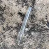 OG Glas Wasserpfeife 3/4 Zoll Clear Bat One Hitter Pfeifen zum Rauchen von Tabak Heady Tube Shisha Zubehör Ölbrenner Bong