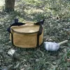 Borse da esterno Camping Pot Storage Bag Picnic BBQ Piatti Ciotola Forno olandese impermeabile 12 pollici Carry Wax Waste Canvas For