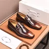 A1 Spring Woven Skin Leather Men zapatos Summer Hollow Hollow Breathable Oxfords zapato Hombre Casual Slip on Formal Dress Shoes for Man