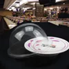 Kunststoffdeckel für Sushi Teller Buffet Förderband Sushi wiederverwendbare transparente Kuchenschale Abdeckung Restaurant Zubehör JJB14416