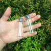 28 * 65 * 12.5mm 25ML زجاجات زجاجية شفافة مع غطاء قارورة الجرار المطاطية للسائل 100pcs