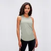 L-74 Kvinnor Yoga tank T-shirt outfit naken hudvänlig bandig Vest Lady Bow Beauty Back Sports Blus Fashion Loose and Betath Running Top