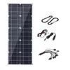 40W Flexibel solpanel USB Monokristallin Connecter Batteriladdare för camping Fotvandring Klättring Cykling