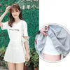 Koreański styl kratki spódnice kobiety lato elegancka wysoka talia a line plisowane słodkie dziewczyny taniec mini plus rozmiar 210428