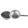 Tea Ball Push Teas Infuser Loose Leaf Herbal Teaspoon Strainer Filter Diffusor Hem Kök Bar Drinkware Stainless Daf109