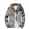 Blom jacka höst mens hooded jackor slim passform långärmad homme trendig windbreaker coat varumärke kläder droppe 210723