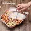 Tier Colorful Flower Shape Candy Storage Box Frutta Noci Vassoio Ciotola Snack Organizer Per contenitori per alimenti 210914