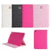 Cas de t￩l￩phones portables Case de fille de mode pour iPad 6 6e g￩n￩ration 5 5e 9.7 Air 1 2 Crown Bling Pu Leather Stand Cover Funda