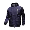 Männer Herbst Winter Plus Größe 5XL Jacke Mit Kapuze Winddicht Lose Sport 100% Nylon Hong Kong Version Tooling Wind 210909