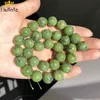 Natural Canadá Jades pedra redonda gem solta espaçador grânulos para jóias DIY fazendo acessórios pulseira 15''inches 6 8 10 12mm
