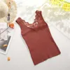 Autumn Arrival Hook Floral Lace V Neck Top Sexy Elegant Crochet Vest Available Knitted Free 210527