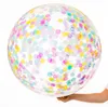 36 inch ronde transparante papieren ballon bruiloft decoratie lay-out grote confetti ballonnen geheel4053527