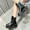 Platform Çizmeler Sneakers Kış Bayan Deri Boot Elastik Martin Ayakkabı Ayak Bileği Eğitmenler Bottes Rahat Ayakkabılar Bayanlar Açık Chaussure Noktası Toe Work Chelsea Patik