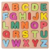 New Wooden 3D Puzzle Blocks Toy Kids English Alphabet Number Cognitive Matching Board Baby Early Educational Learning Toys for Children W2