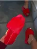 Woman Slippers Femme Pantoufles Pantuflas Pantufa Zapatos Mujer Fluffy Platform Heels Feminina Dames