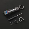 Keychains Fashion Motorcycle Carbon Fiber Leather Rope Keychain Key Ring For K1200S 2003-2009 Accessories Miri22