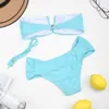 Push Up Bikinis High Waisted Swimsuit Female Swimwear Bathing Suit Swimming Suits Sexy Set Biquini Bandeau 210621