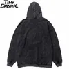 Men Hip Hop Hoodie Sweatshirt waargenomen man Print Harajuku Streetwear Oversized hoodie pullover herfst katoen gewassen hoodie 210730
