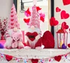 Día de San Valentín Gnome Oso Amor Partido sin rostro Favor Gnomos Regalos Muñeca Ventana Accesorios Decoración Juguetes Adornos RRA11332