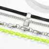 Chokers Lacteo 4 PCS/SET Neo Gothic Metal Bock Подвесной ожерелье для женщин для женщин.