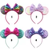 Christmas Festival Sequins Mouse Ear Women Girl Headband Party Hairband Handmade Hair Accessories7405855