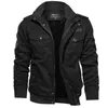 ZOGAA Vinter Fashion Fur Lined Warm Outdoor Pilot Militär Bomber Jacka Coats Army Jackets 210811